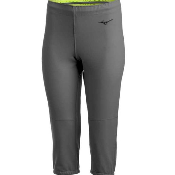 New women's XL Mizuno stretch unbelted softball gray pants - Picture 1 of 8